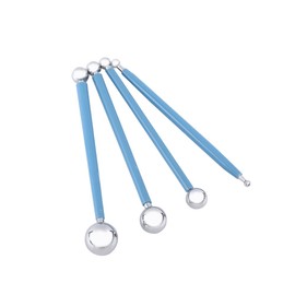 Ball Tools,Stainless Steel Ball Shape Modeling Tool Set Clay Smooth Tools