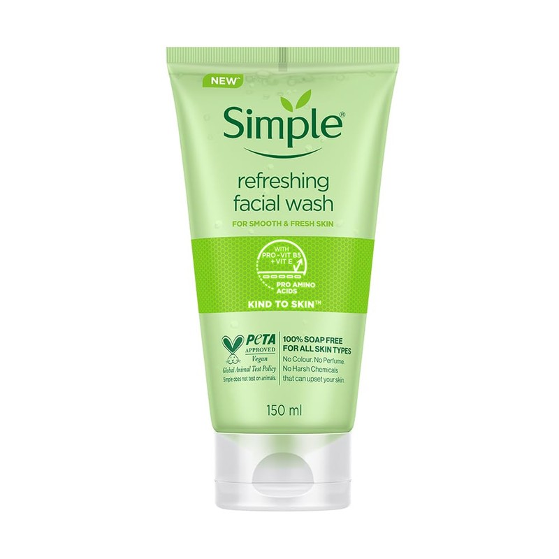 Simple Kind to Skin Refreshing Facial Wash Gel ,150 ml