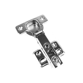 Berta (2 Pieces) Full Overlay Frameless European Hinges, 105 Degree 2-Cam 4-Way Adjustable Concealed Kitchen Cabinet Door Hinges with Screws (2)