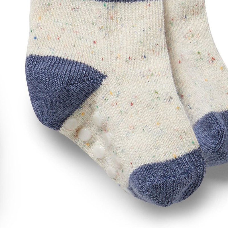 Wilson & Frenchy Organic 3 Pack Baby Socks - Rain