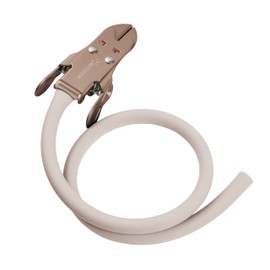 Matsuyoshi Color Tourniquet with Clip, Latex-Free [Brown x Greige], Matte Finish, Hemostatic Band, Blood Collection, Medical, Nurse, Clinic, Hospital, Tourniquet, IV Drip, Hemostasis, Non-Latex