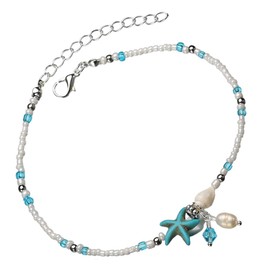 SAFIGLE Adjustable Beach Anklet for Women Sea Shell Anklet Beach Accessories for Women