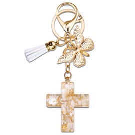 igvean Christian Gifts for Women Bible Verses Religious Gifts for Female Friends Sister Mom Coworker Butterfly Keychain Birthday Christmas Gift for Her