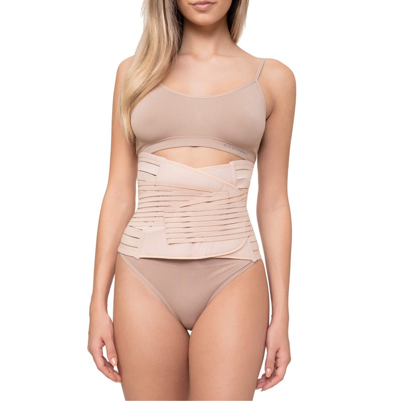 Channo Men's Women's Double Fit Strong Back Belt, Beige (vison).