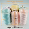 New brothread Set of 6 Pastel Colors-2 Polyester Machine Embroidery