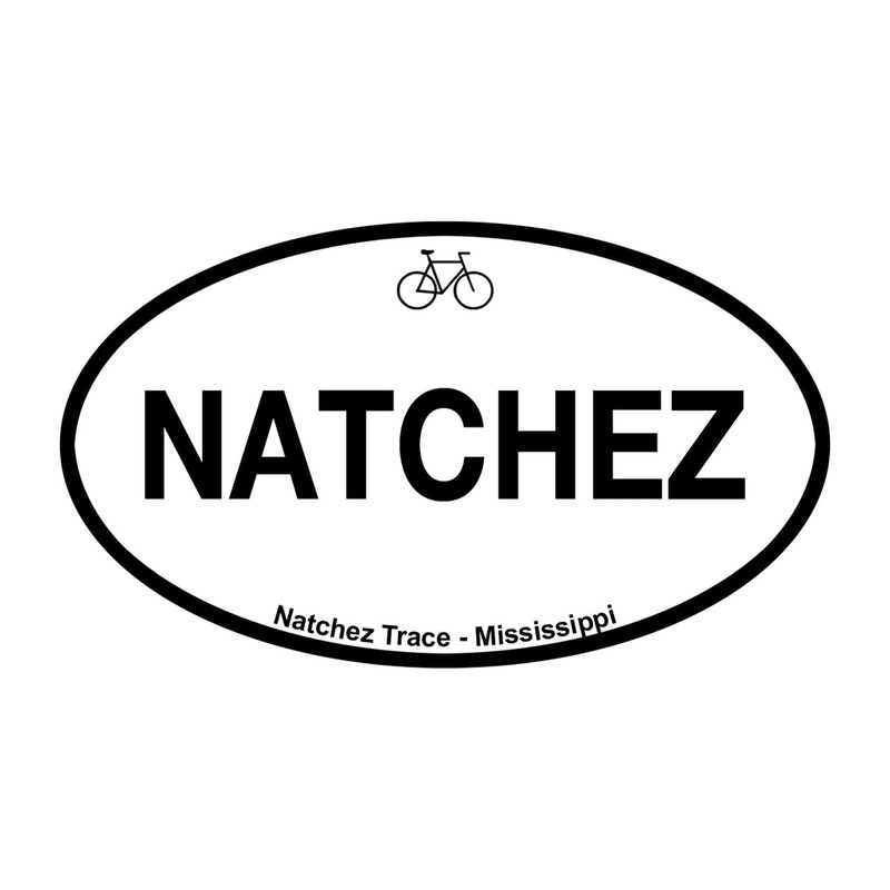 CafePress Natchez Trace Oval Car Bumper Sticker