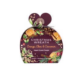 The English Soap Company Christmas Tidings Collection Guest Soaps 20g (Christmas Wreath)