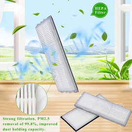 4 Pack Replacement Filters Compatible with Roborock S8 / S8+ / S8 Pro Ultra / S7 / S7+ / S7 MaxV / S7 MaxV Plus / S7 MaxV Ultra Robot Vacuum Cleaners