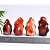 AMOYSTONE Red Agate Flame Shaped Stone Towers Obelisk Natural Healing