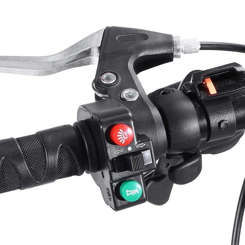 Interruptor de bicicleta 3 en 1, impermeable, interruptor de cabeza