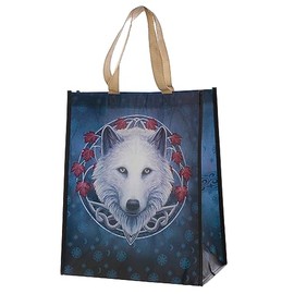 Puckator Guardian of the Fall Wolf Reusable Shopping Bag NWBAG69, multicoloured, M