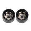 10PCS Motorcycle Head Bolt Cover CNC Aluminum Black Round Grooved