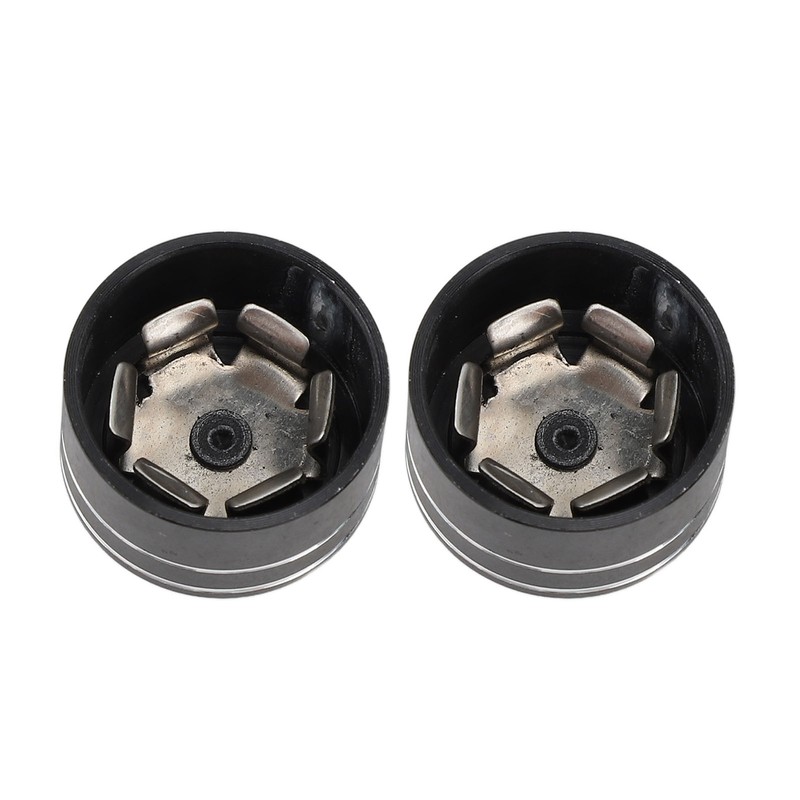 10PCS Motorcycle Head Bolt Cover CNC Aluminum Black Round Grooved