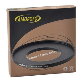 40.5 to 67mm Metal Step Up Ring Adapter for Canon,for Nikon,for Sony,for Fuji, Camera Lenses & UV,ND,CPL Camera Filters, Made from CNC Machined Space Aluminum with Matte Black Electroplated Finish