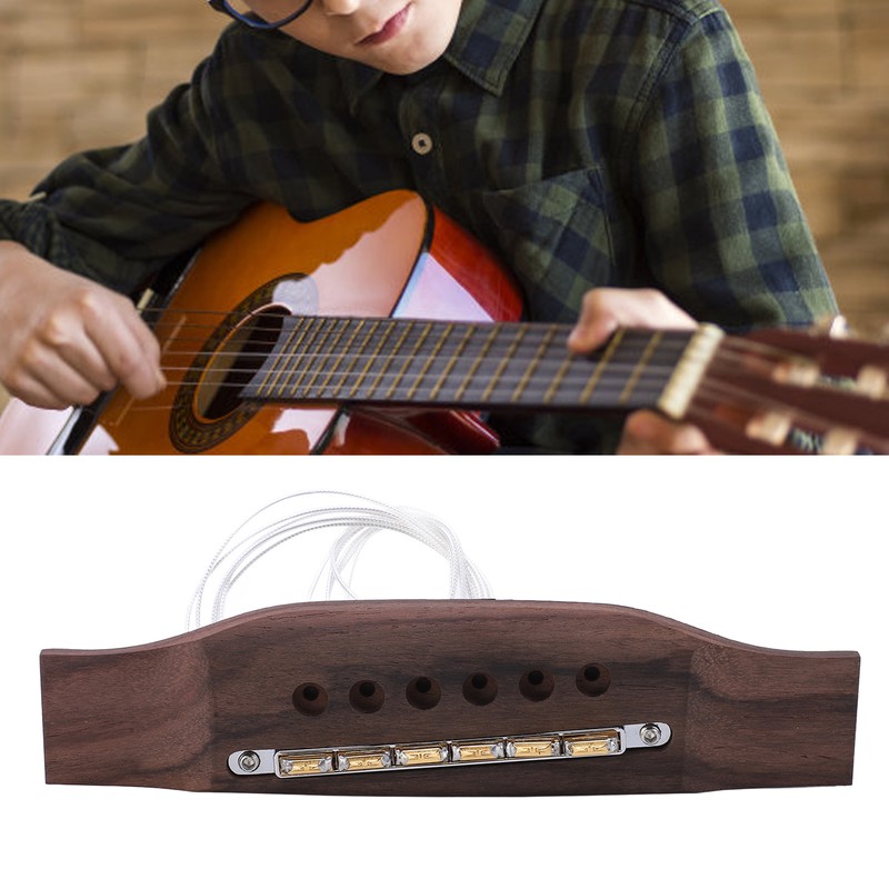 Piezo Pickup Active Dynamic for Folk Acoustic Guitar Bridge Sound