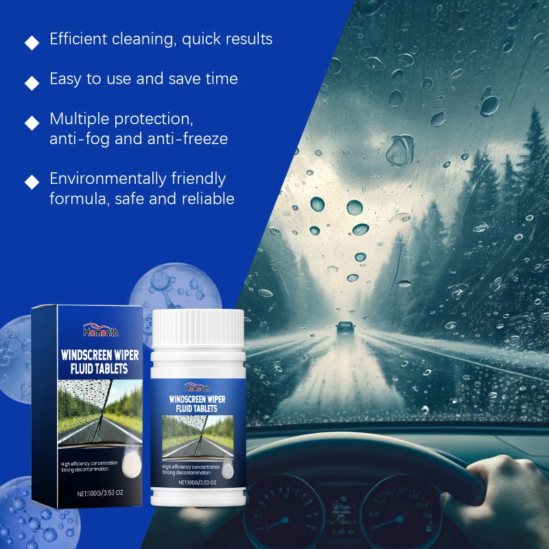 Homonth Automotive Windshield Cleaning Effervescent Sheet Remove Stains Remove Oil