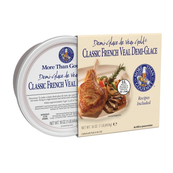 More Than Gourmet De Veau Gold, Classic French Veal Demi-Glace, 16 Ounce