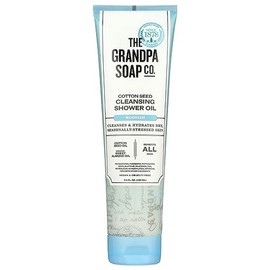 Cottonseed Oil Body Wash by The Grandpa Soap Company | Cottonseed Oil + Organic Sweet Almond Oil | Clean, Vegan & Cruelty Free Formula | Nourishing Body Soap for Sensitive Skin | 9.5 Fl. Oz. Tube