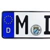 Munich German License Plate