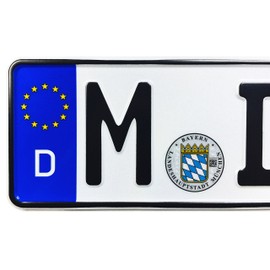 Munich German License Plate
