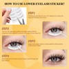 QUEWEL 4 Pairs Magnetic Eyelashes Natural Look, Reusable Magnetic Eyelashes