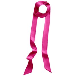 BACKGARDEN Rose Red Women 200cm Long Satin Sash Belts for Wedding Bridal Bridesmaid Dress Accessories