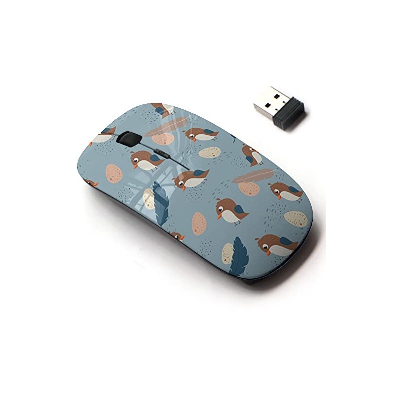 2.4G Wireless Mouse with Cute Pattern Design for All Laptops