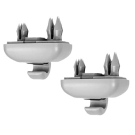 Pack of 2 Car Sun Visor Clip, Car Sun Visor Holder, Anti-Glare Holder for Sun Visors, Car Accessories and Sun Blending Accessories Hooks for A1 A3 A4L A5 A6L A7 Q3 Q5 - Grey