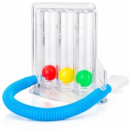 Inspirómetro Ejercitador Pulmonar Orzel; Espirómetro Respiratorio de 3 Bolas para Fortalecer Pulmones; Ejercicio de Respiración para Resistencia, Capa
