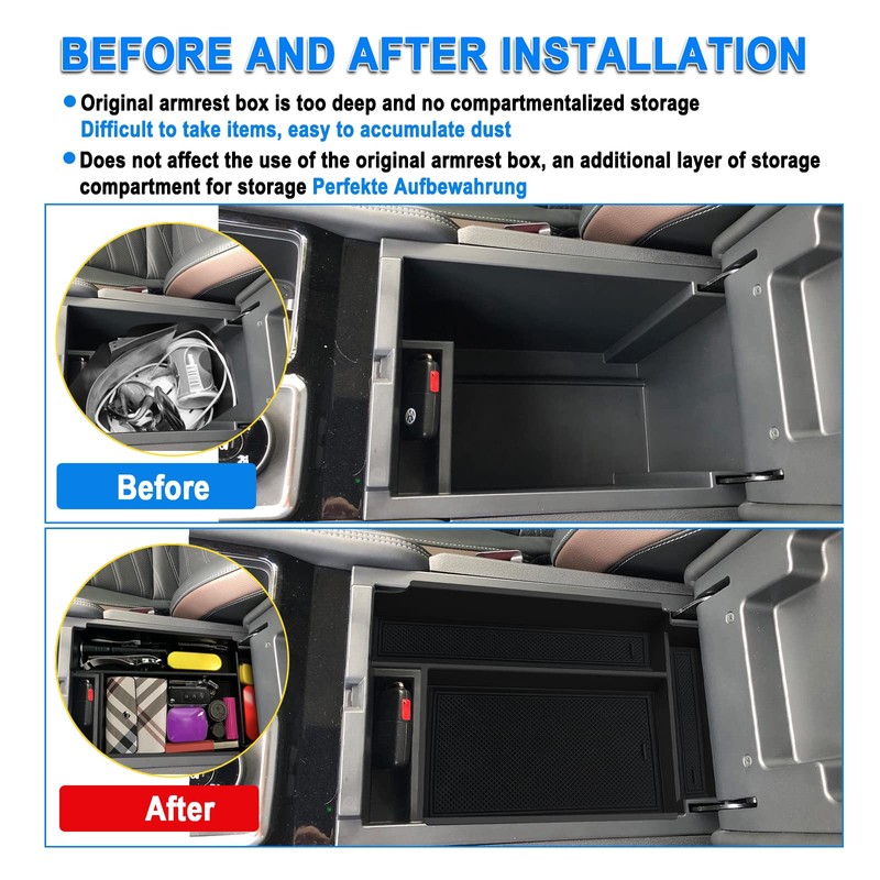 SHAOHAO for 2025 2026 Nissan Pathfinder Center Console Organizer Tray