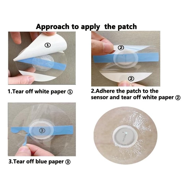 G7＆Stelo Over Patches Waterproof – 60 Pack Transparent G7 Adhesive