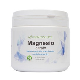 Benessence - Magnesio Citrato in Polvere solubile - 500g - 100 giorni di Integrazione