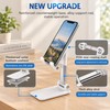 Adjustable Phone & Tablet Stand for Desktop Use – Foldable