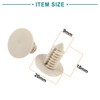 ACROPIX Rivet Bumper Door Fastener Clips Universal Car Plastic Beige