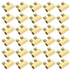PATIKIL Steel Wire Rope Cable Clamp, 50 Pack M3 Double