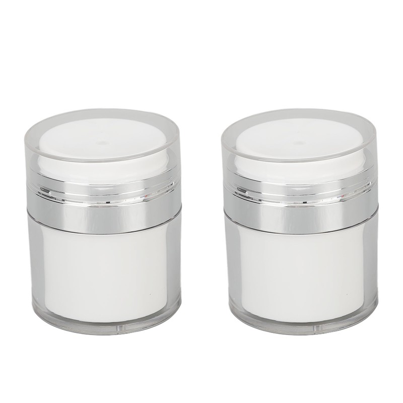 2pcs 50ml Cream Jar Refillable Empty Acrylic Vacuum Makeup Jar