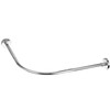 uxcell Stretchable Shower Curtain Rod Rack Stainless Steel, L Shaped