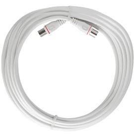 Axing EAK 901-80 Terminal Connection Cable 9 m F-Quickfix F-Connector 4-Way Shielded Modem Cable for Cable Modem DATA CATV Cable TV