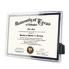 GraduationMall A4 Glass Diploma Picture Frame Certificate Frame Document Frame