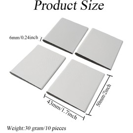 10Pcs Door Corner Seals Exterior Self Adhesive Door Frame Corner Seal Foam Pads Exterior Frame Weather Stripping Draft Stopper for Isolation of Noise Weather Protection (White)