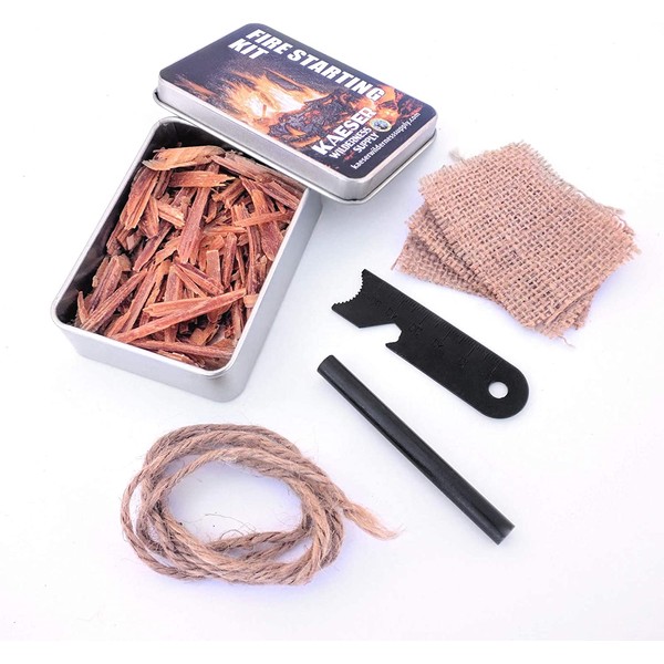 Kaeser Wilderness Supply Fatwood Fire Starting Sticks Tinder Torch Wick Ferro Rod Camping Backpacking Survival Made to Last