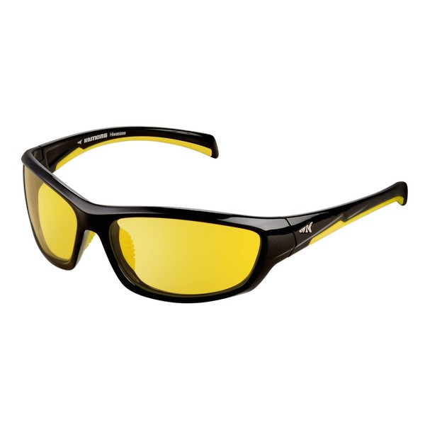 KastKing Polarized Night Vision Driving Glasses for Men Women,Full Wrap Design, Yellow Lens