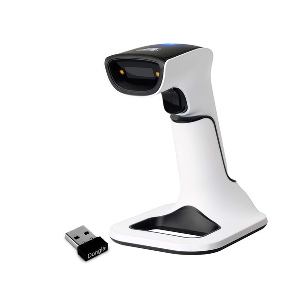ScanAvenger Wireless Portable 1D&2D with Stand Bluetooth Barcode Scanner: 3-in-1