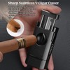 3 Jet Flame Cigar Lighter with Built-in V Cutter &