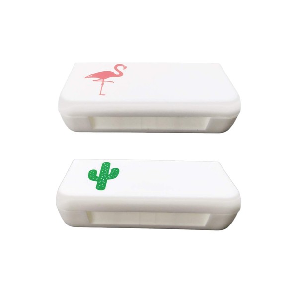 wumio Pill Case, Set of 2, Simple Function, Compact Size,