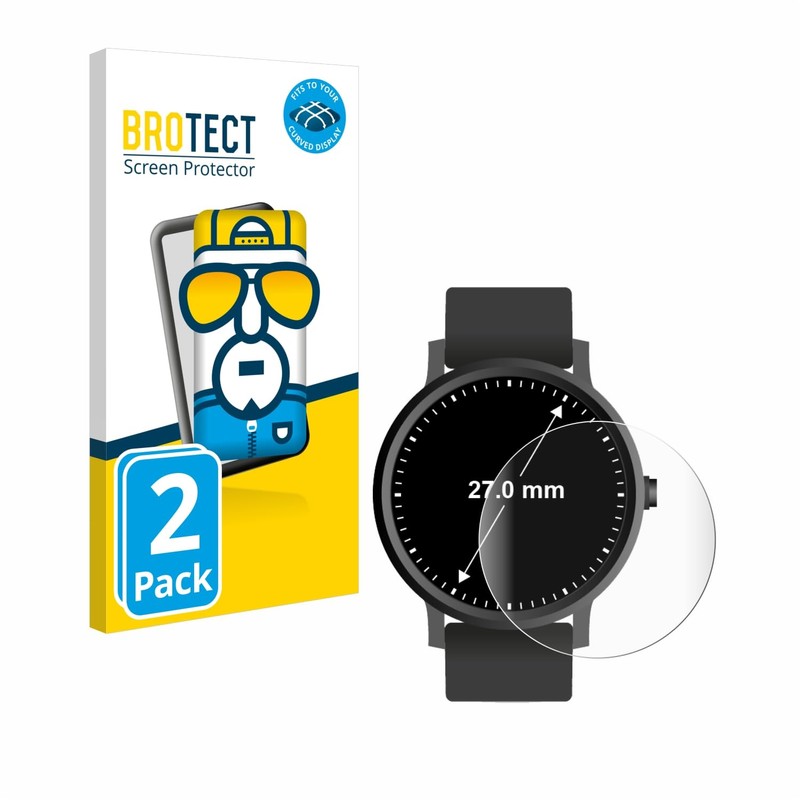 BROTECT Pack of 2 Full Cover Screen Protectors for Circular