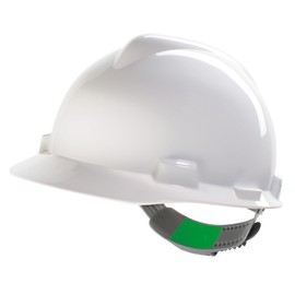 MSA V-Gard Cap-Style Safety Helmet Lightweight Comfortable Robust Safe White Material High Density Polyethylene 52-64 cm