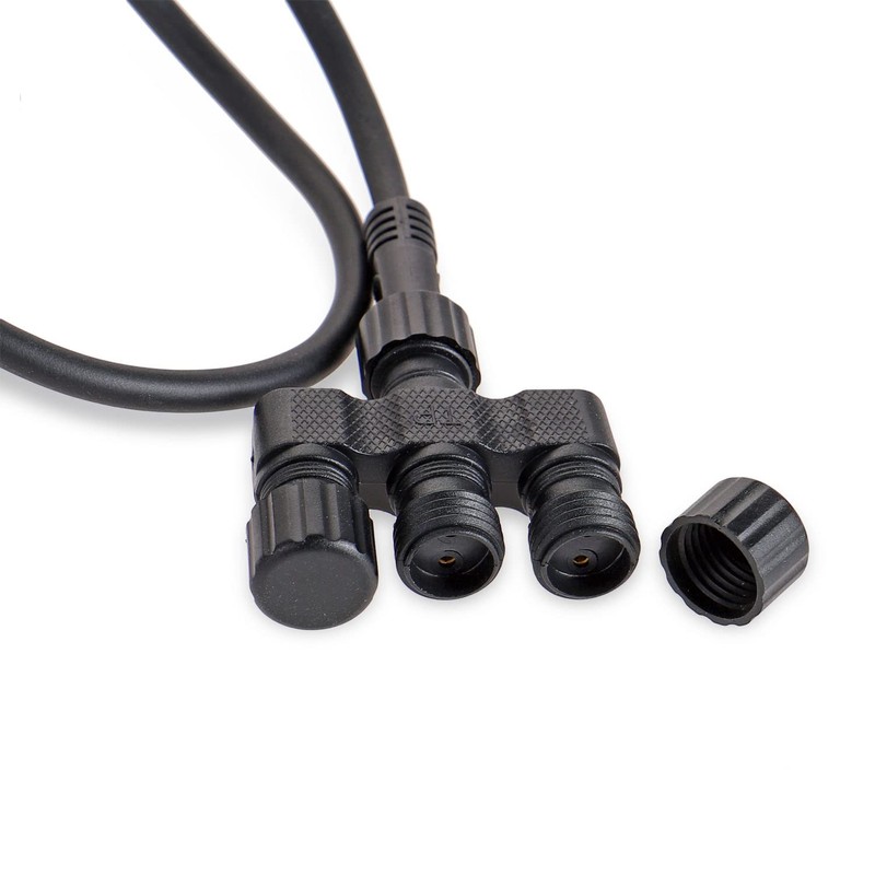 CLGarden IP44 Low Voltage 3-Way Splitter Plug & Light Plug-In