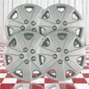 Brighter Design Set of 4 15" Push-on Silver Hubcaps for