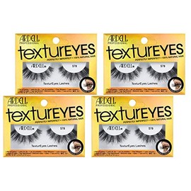 Ardell TexturEyes False Strip Lashes #578, 4 Pack